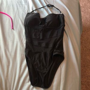 black mesh one piece